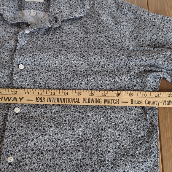 Ben Sherman Long Sleeve Button Down Floral Cotton Shirt M - Picture 6 of 10